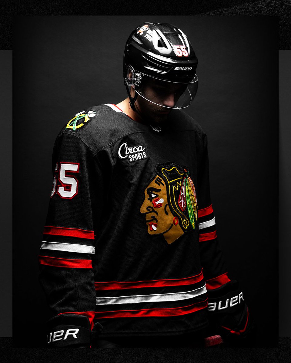 NHLBlackhawks's tweet image. all in the details 🪡
 
a closer look at our 2025/26 Alt Jersey ⬇️