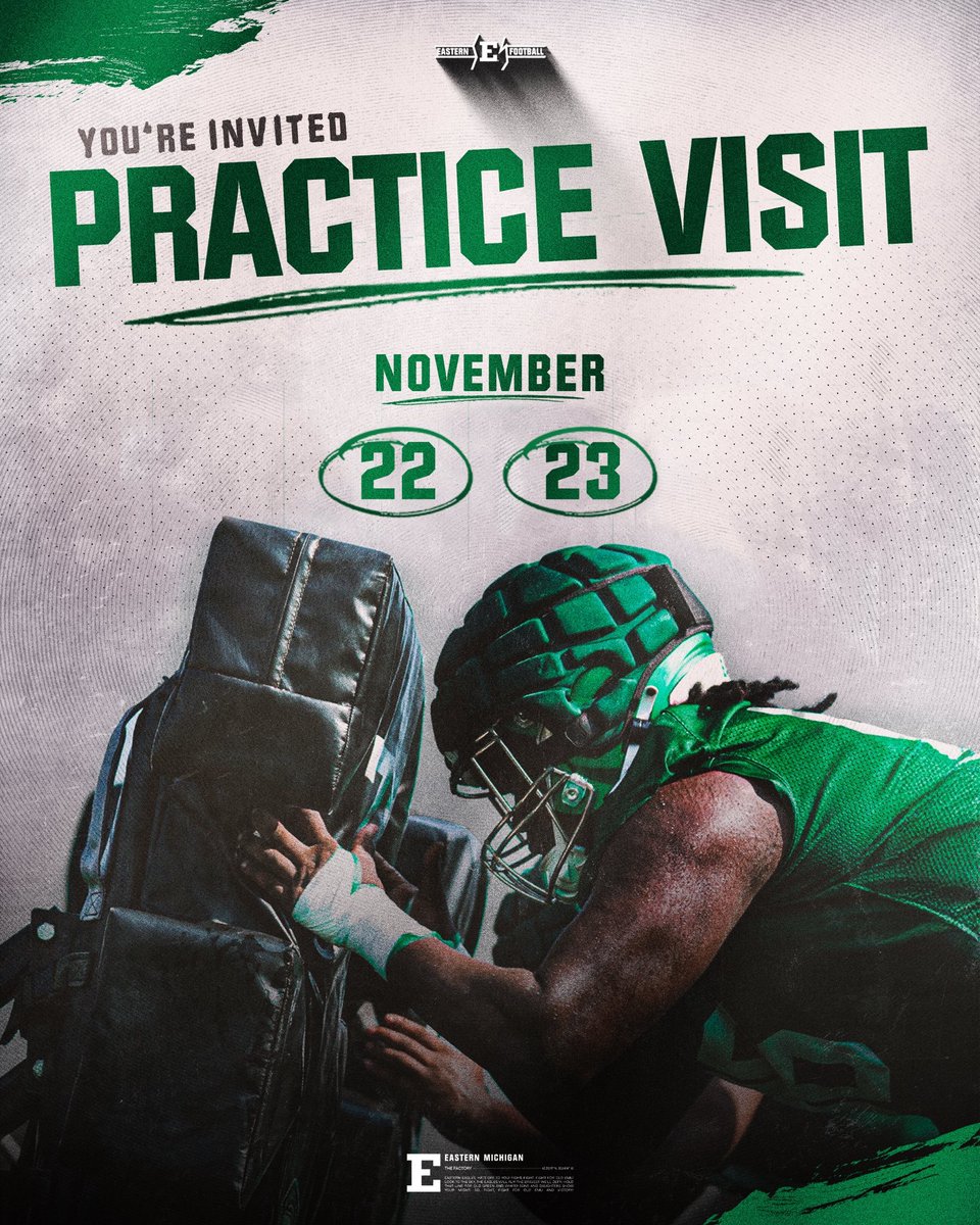 I’m excited to be back up in Ypsilanti this weekend!

<a href="/EMUFB/">Eastern Michigan Football</a> <a href="/CoachWiesehan/">Chris Wiesehan</a> <a href="/Coach_Creighton/">Chris Creighton</a> <a href="/btroher14/">Bryce Troher</a>  
<a href="/TylerThedorff/">Tyler Thedorff</a>  <a href="/dcgandy/">Dylan Gandy</a> <a href="/SWiltfong_/">Steve Wiltfong</a> <a href="/AllenTrieu/">Allen Trieu</a> <a href="/Bryan_Ault/">Bryan Ault - Midwest Scout</a> <a href="/247Sports/">247Sports</a>
