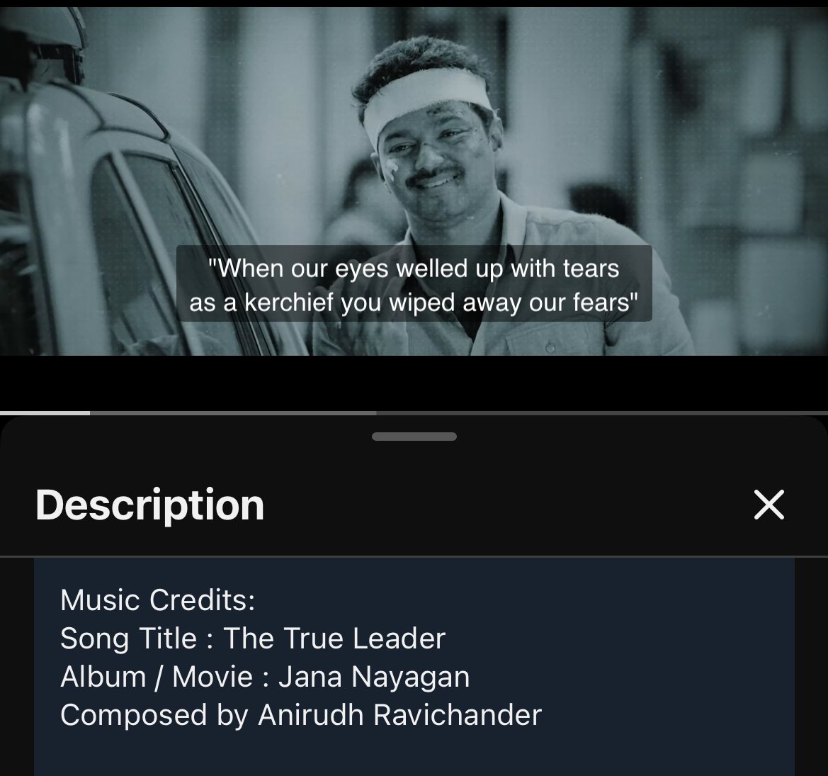 ItsVishhnu's tweet image. @anirudhofficial Song Title #TheTrueLeader 🥹❤️

#JanaNayagan x #Anirudh