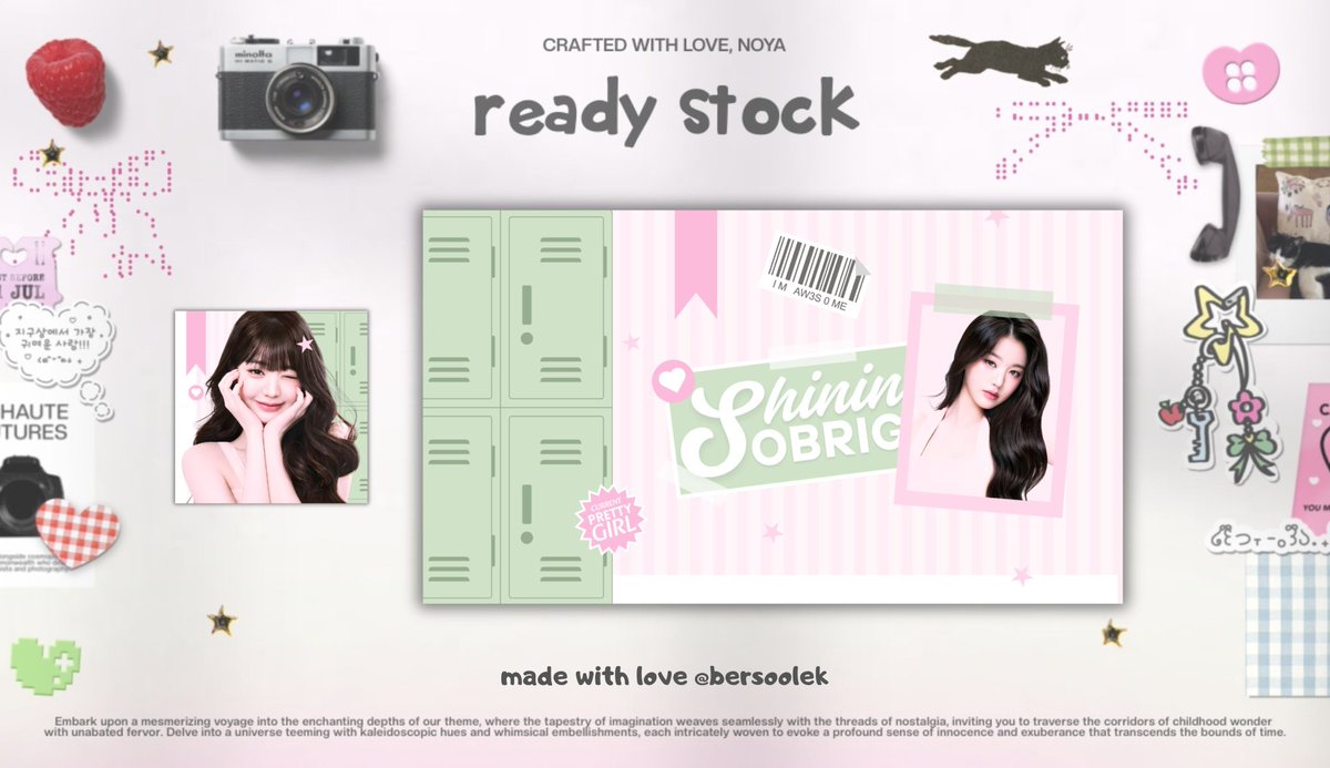 ︎ ︎
giveaway edisi jum'at berkah
ada layout wabis buat empat orang, syaratnya cukup rt pinned dan tag <a href="/ordollies/">noyɑ | promotion ɑcc</a> + emoji + muse layout nya, (eg. <a href="/ordollies/">noyɑ | promotion ɑcc</a> 🍀 carmen) di kolom komentar, end segeraa 🤗 #zonauang
︎ ︎