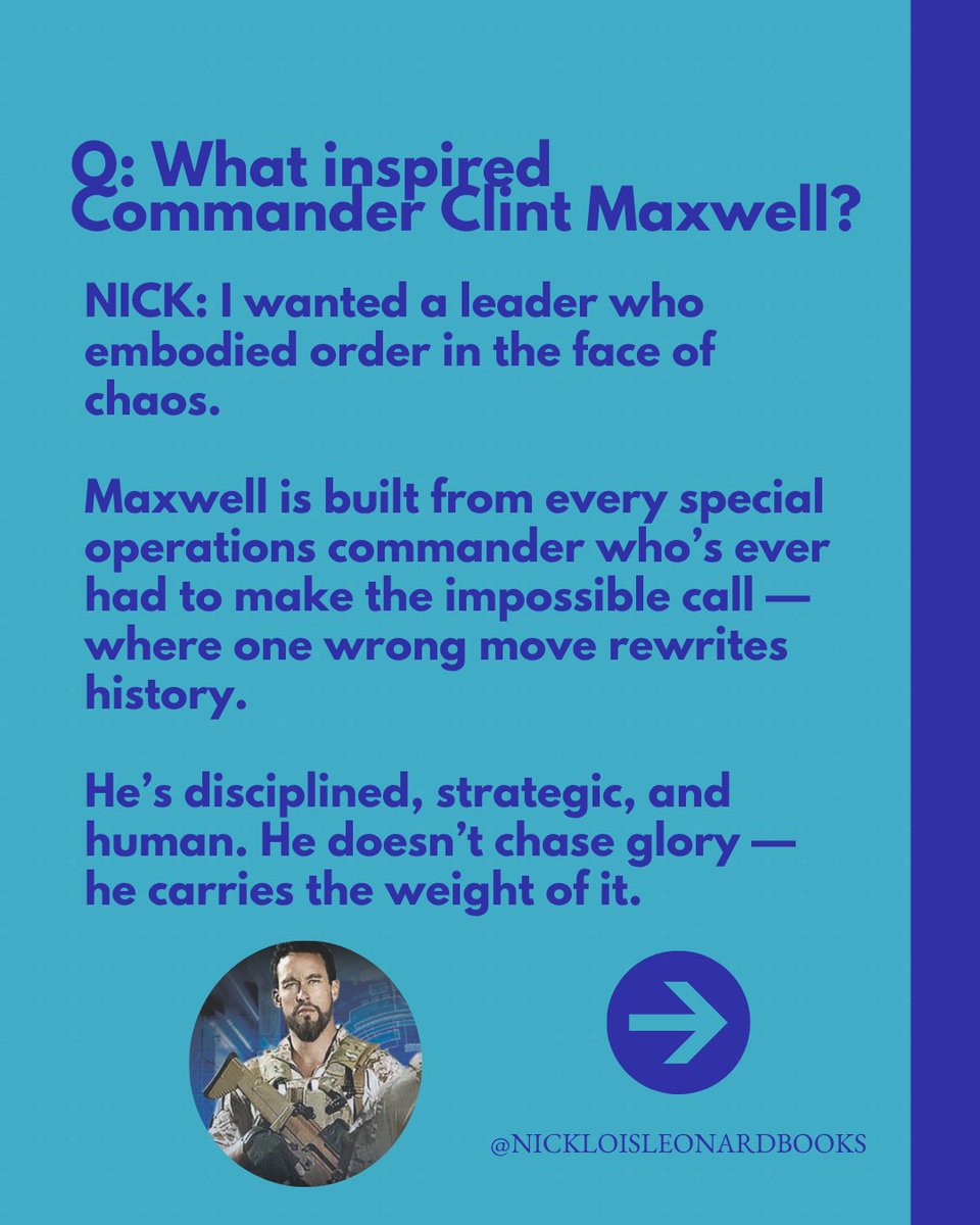NickloisBooks's tweet image. Meet the minds behind The Quantum Effect:
🪖 Commander Clint Maxwell — the leader.
⚛️ Dr. Hans Rubin — the risk-taker.
🧬 Dr. Grace Maxwell — the visionary.

Comment your question for the next Ask Nick — the Military Ops edition.

#TheQuantumEffect
#SciFiThriller
#QuantumTech