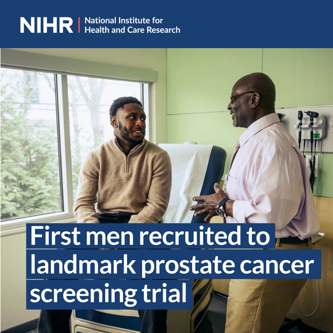 The first men are being recruited to a landmark trial kicking off the biggest prostate cancer screening study in a generation.

Co-funded by <a href="/ProstateUK/">Prostate Cancer UK</a>  and NIHR, the TRANSFORM screening trial is the most ambitious prostate cancer study in decades.

Today the first men will