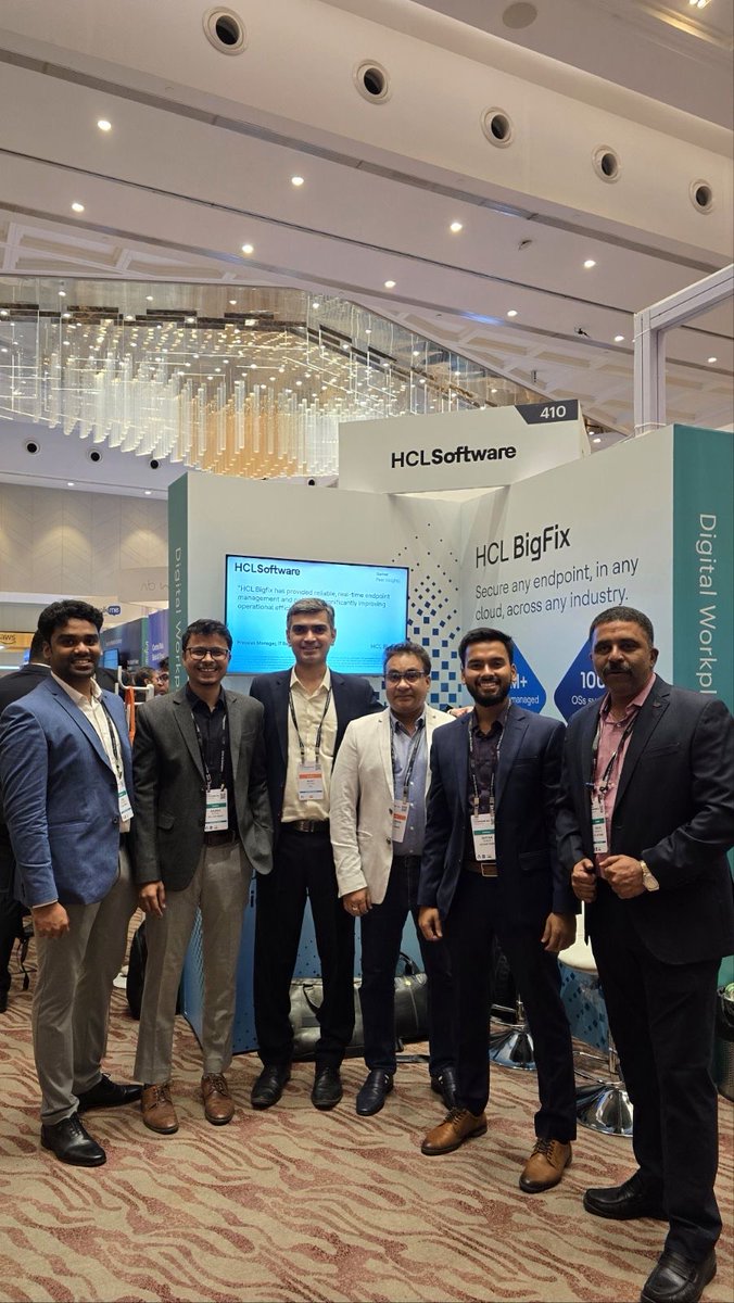 HCLSoftware's tweet image. A big thank you to everyone who visited the #HCLSoftware booth and engaged with our team. Your insightful questions and discussions energize our commitment to powering intelligent IT management and service excellence through AI and unified endpoint security. @Gartner_inc