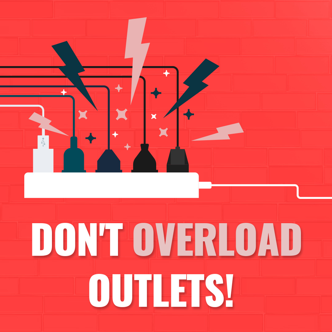 arrhvac's tweet image. Homeowner Tip: Avoid overloading outlets with too many appliances. This can lead to overheating and potentially cause a fire.
