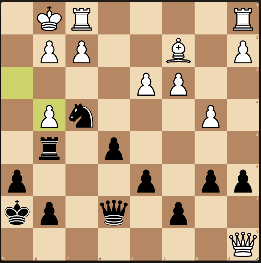 Chess_Heights's tweet image. Black to play and mate in 3. Comment your solutions #ChessHeights