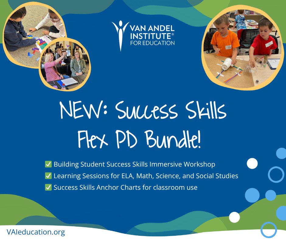 VAI_Education's tweet image. Skills like collaboration, communication, and critical thinking are the strongest predictors of long-term success.

That’s why VAI Education created the Success Skills Flex PD Bundle to help teachers make these essential skills a part of daily instruction: bit.ly/4oTWmqK
