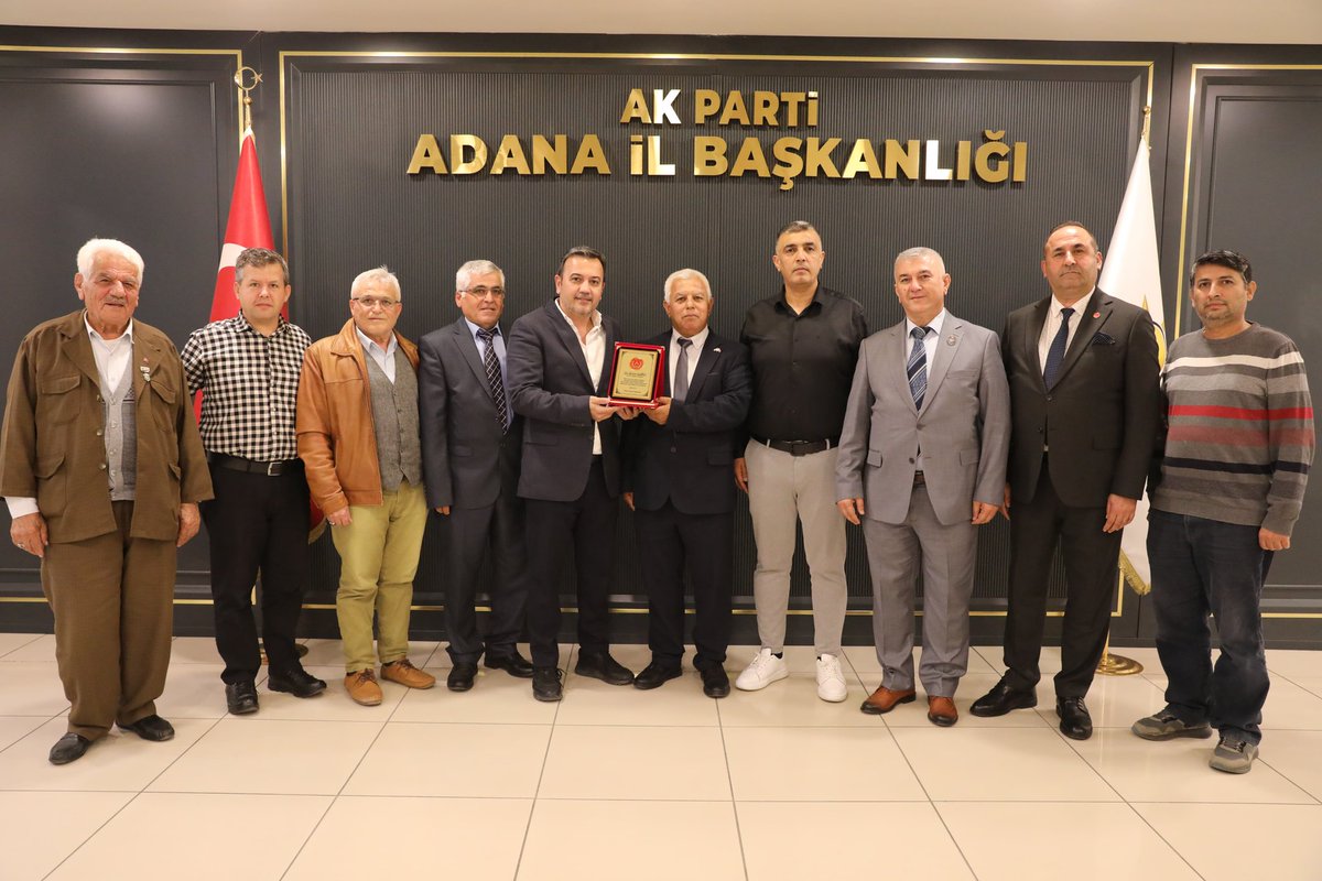 Ak Parti Adana İl Sivil Toplum ve Halkla İlişkiler Başkanlığı olarak Temud Adana İl Baş. Sn. Mehmet Şenal ve Yönetimini ağırladık. İstişarelerde bulunduk.
<a href="/RTErdogan/">Recep Tayyip Erdoğan</a> 
<a href="/Tamer_Dagli/">Tamer Dağlı 🇹🇷</a> 
<a href="/akpartiadanail/">AK Parti Adana</a> 
<a href="/belginuygur10/">Belgin Uygur 🇹🇷</a>