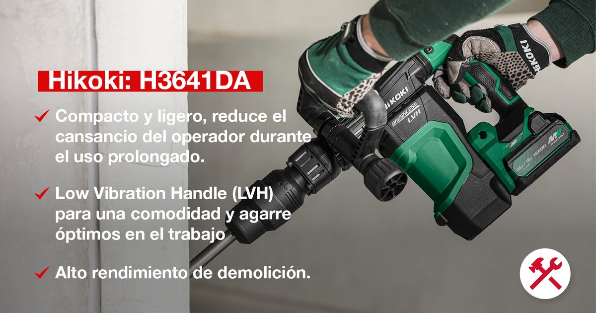 Cuando el trabajo es duro, confía en  <a href="/HiKOKIToolsES/">HiKOKI Power Tools Ibérica S.A.</a>  💪

El H3641DA te ofrece la potencia y la comodidad que necesitas para avanzar sin límites.

✅ Pensado para profesionales que no se detienen.

Porque cada proyecto merece la mejor herramienta.

👉 Disponible aquí, en GAMMA.