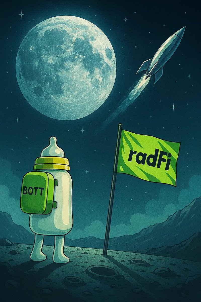 bottle_btc's tweet photo. #radFi roadmap is clear: 

first, completely eliminate the underlying issues to achieve a truly smooth L1 transaction experience

then, introduce partners to expand mainstream assets such as bUSD, ETH, and SOL; and finally, conduct real-world stress tests through incentives and competitions $BOTT