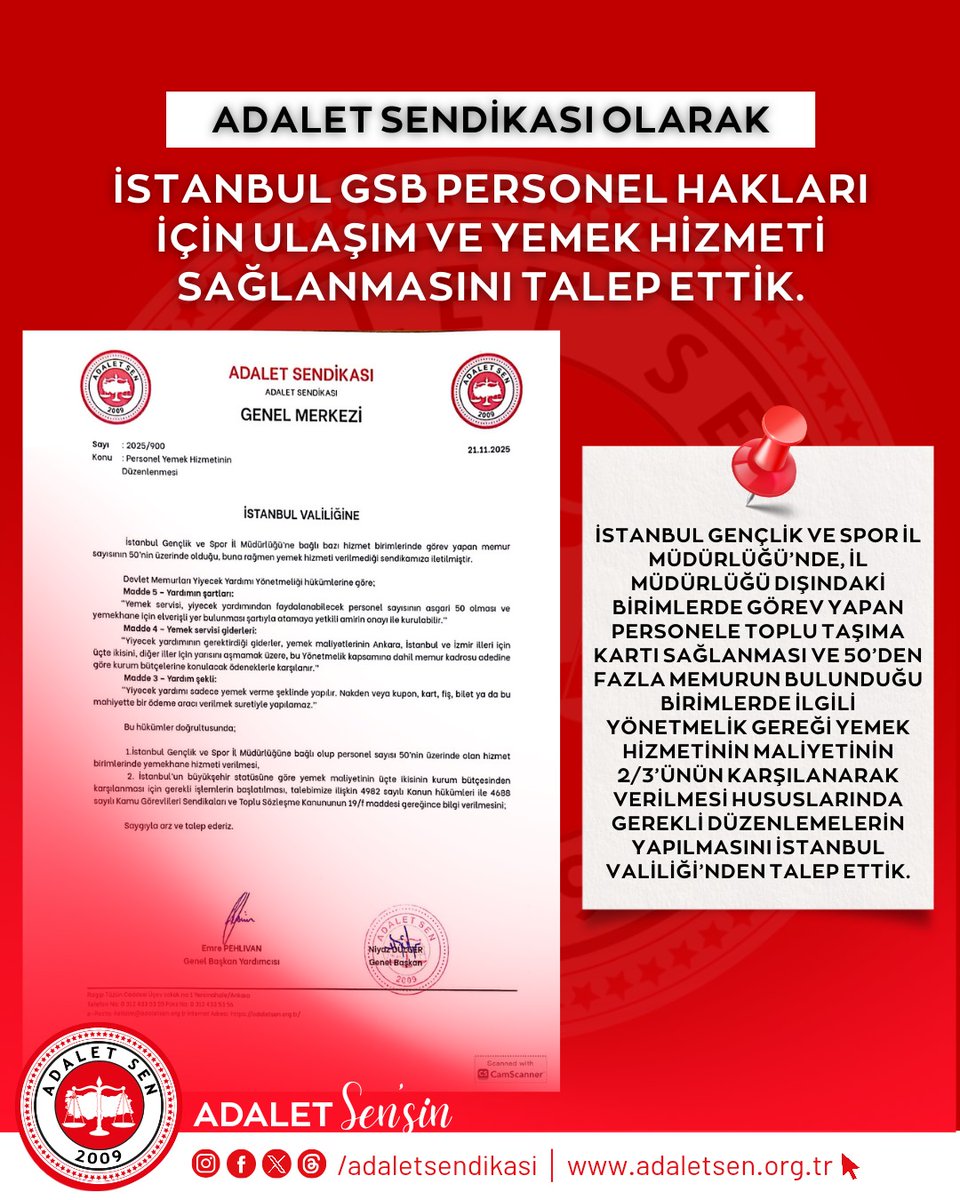 İstanbul Gençlik ve Spor İl müdürlüğünde , sadece il müdürlüğü personeline servis hizmeti verilmesi , sadece il mudurlugu personellerinin yemek yardımından yararlandirilmasi diğer gsb birimlerinin bu hizmetten yararlanamaması ne kanuni ne de vicdani bir uygulamadır.

İl müdürlüğü