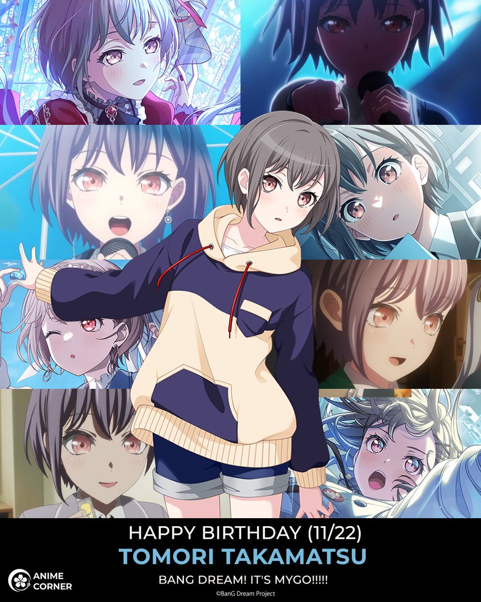 Happy birthday to Tomori Takamatsu, the kind and resilient vocalist of MyGO!!!!! 🎉🐧🪨

Anime: BanG Dream! It's MyGO!!!!! 
CV:  Hina Youmiya