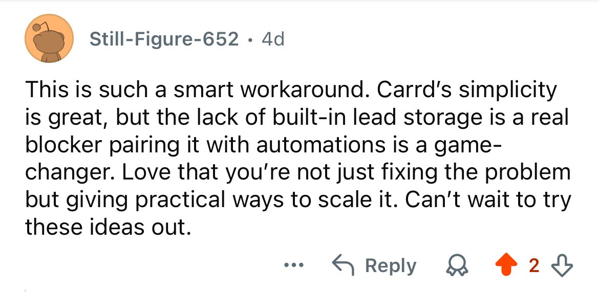 inovaglobalsa's tweet image. See what people are saying about our Form Storage solution for carrd.co websites

This form sends and stores sign ups right in google sheets instead of just sending them into the inbox abyss.

Plus No Third Party Tools

Check it out here: carrd.co/templates/6881…