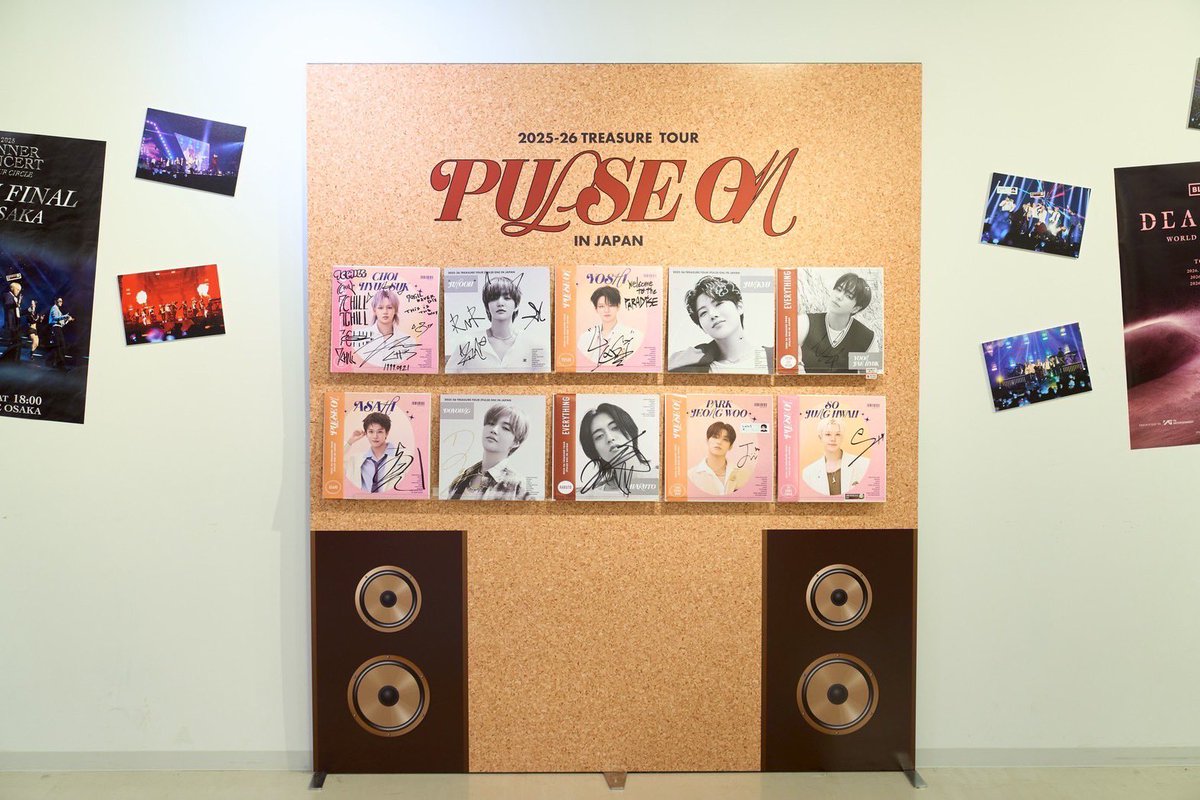 [💎] #TREASURE_INFO

POP-UP STOREそごう横浜店に
#PARKJEONGWOO #SO JUNGHWAN が来てくれました🐺🐮

各地でメンバーがサインしたカプセルトイが当たるかも...⁉️

フォトスポットにも全員が集まったサイン入りレコードを展示中🎵

皆様のご来店お待ちしております✨

✦開催情報✦