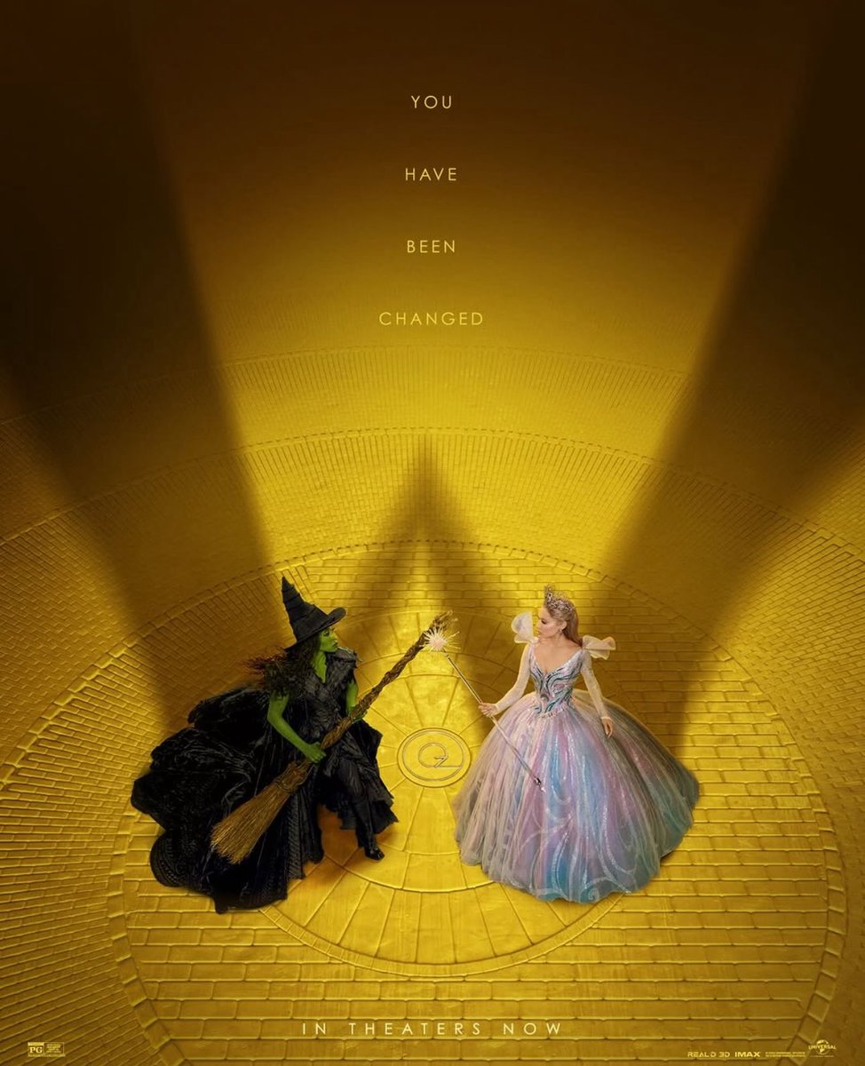 PopBase's tweet image. New poster for ‘Wicked: For Good’, starring Ariana Grande &amp;amp; Cynthia Erivo.