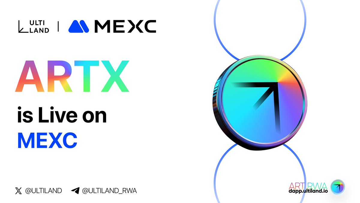 ULTILAND's tweet image. $ARTX is live on @MEXC_Official 

Step into Ultiland, the new frontier of RWA for Art and IP

FROM EVERY LAND TO ULTILAND