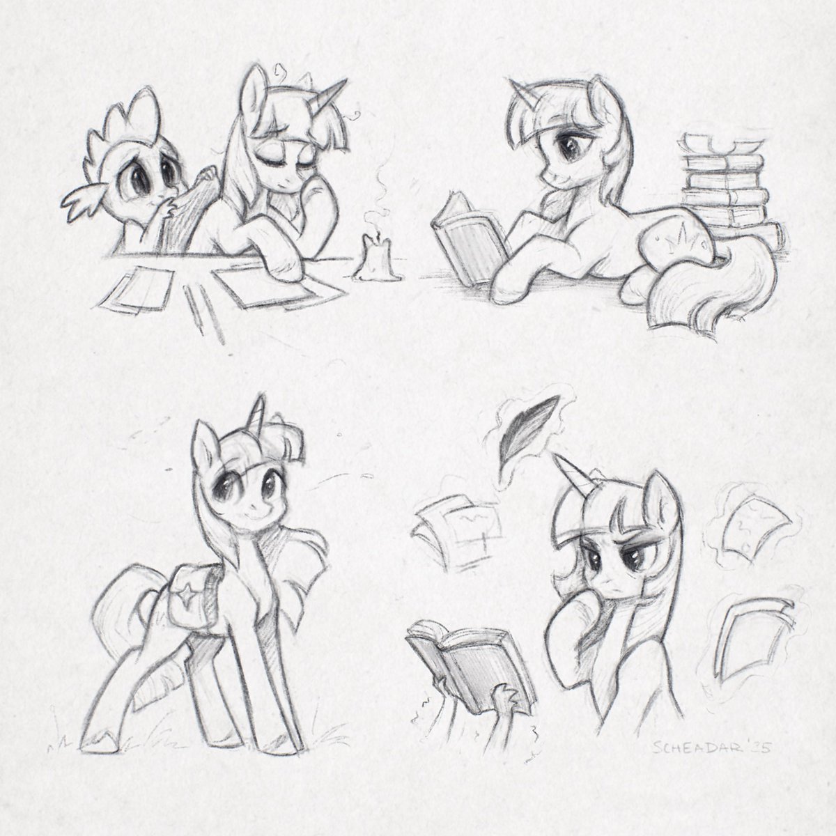 I really like Twilight back when she was still a naive, sweet “faithful student”, with no idea of what was waiting for her ahead :3