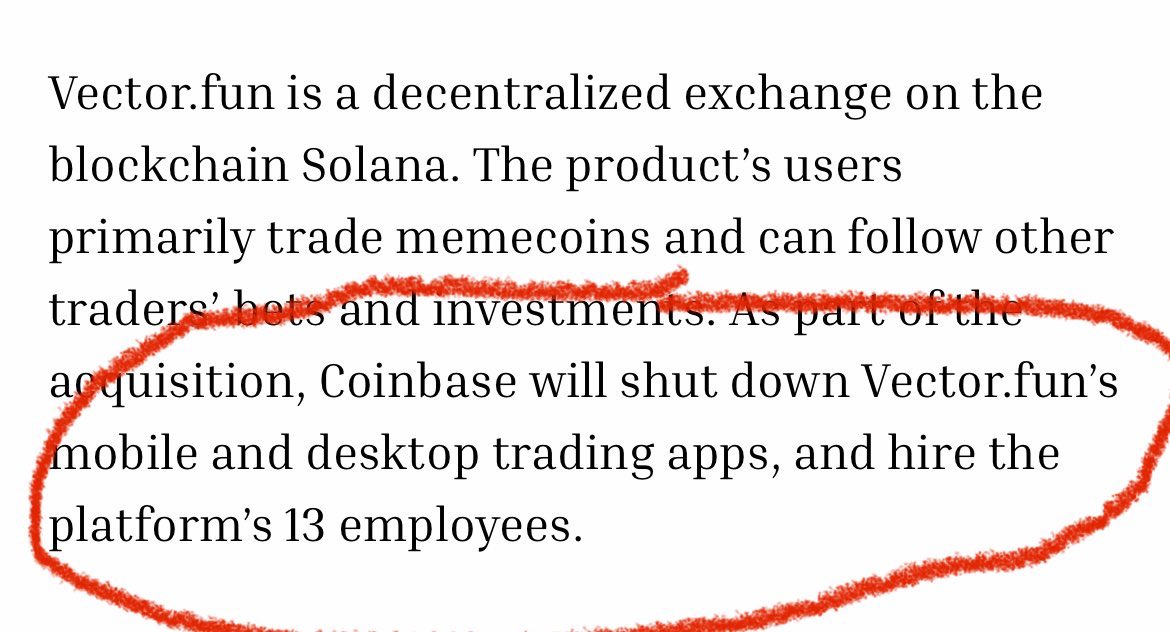 EasyEatsBodega's tweet image. Wait…

So coinbase literally just acquired Vector to get the employees? 

Are these not the same employees as Tensor employees? 

1) what