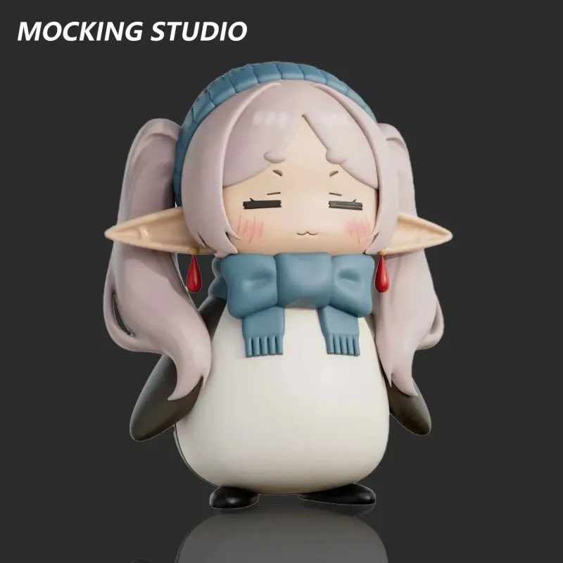 GifsAnime_'s tweet image. What&apos;s stopping you from buying a Frieren penguin figurine?