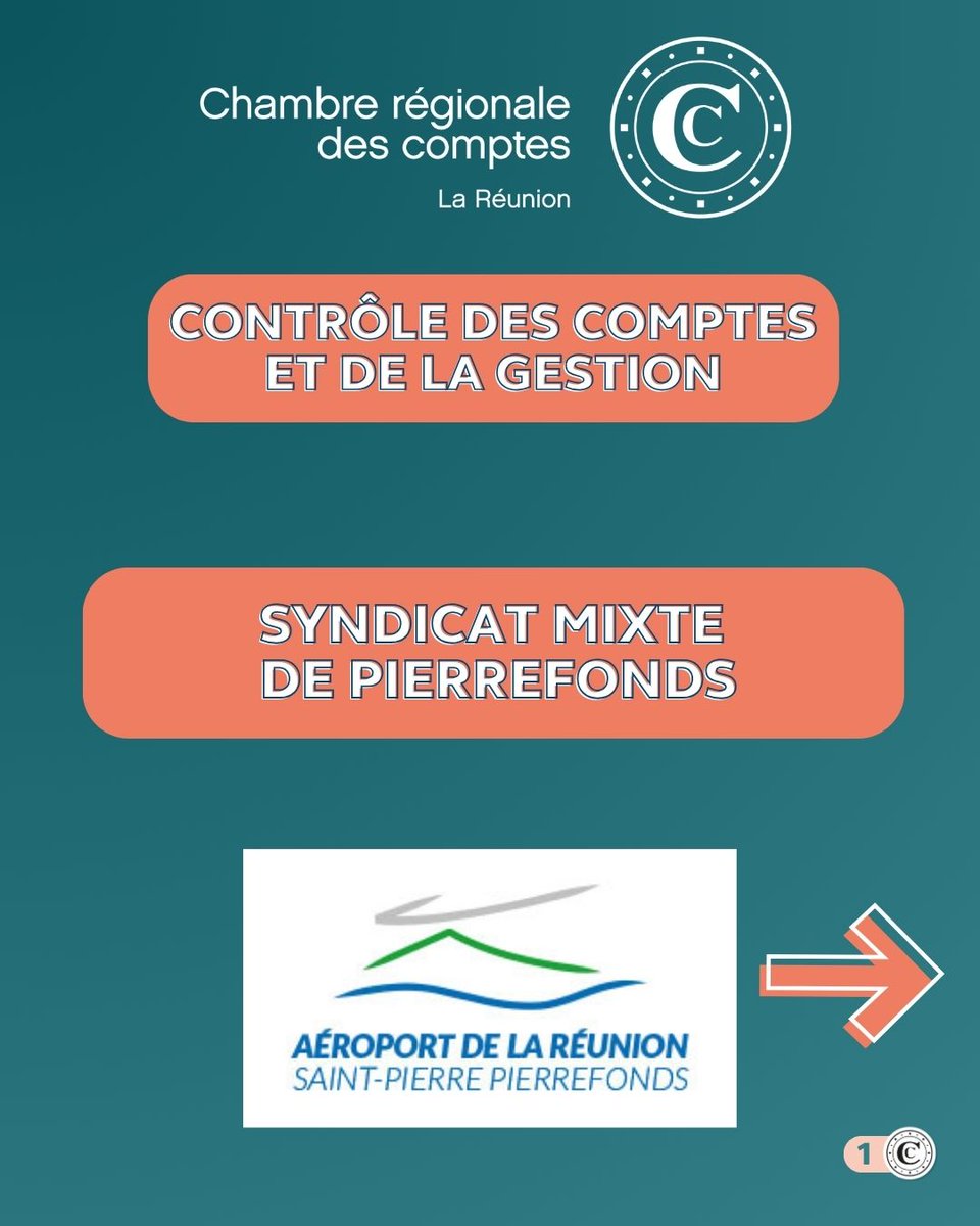 CRCLRM's tweet image. 📘 Syndicat mixte de Pierrefonds (SMP) – Publication du rapport

La CRC de La Réunion publie son rapport d’observations définitives consacré au SMP, propriétaire et exploitant de la seconde plateforme aéroportuaire de l’île, située à Saint-Pierre.

ccomptes.fr/fr/publication…