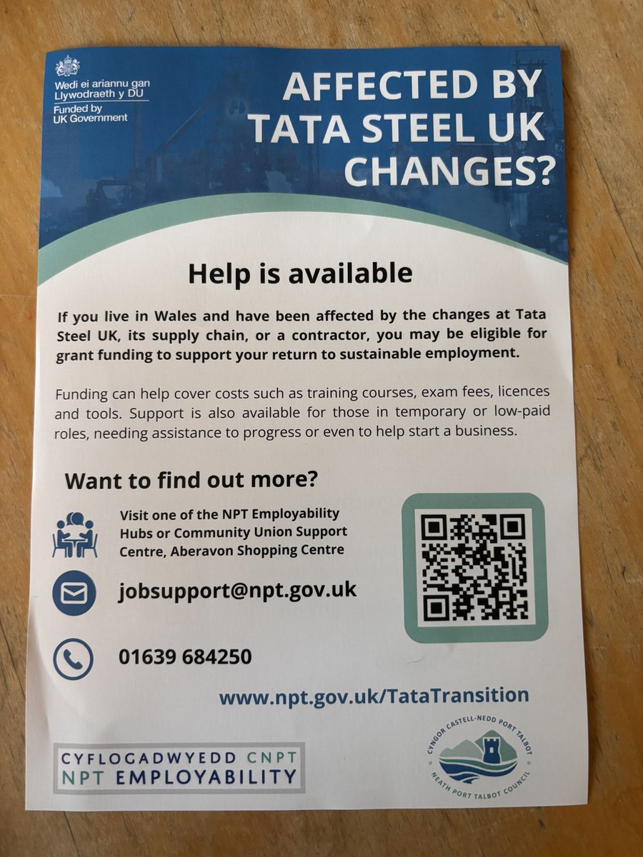 RT #Tatasteel #employability #neath #porttalbot #Wales