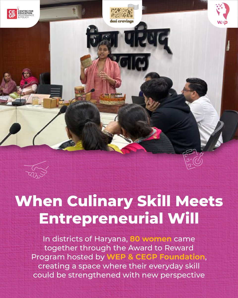 wep_community's tweet image. Train your craft to go beyond the neighbourhood.

Great taste sets the foundation, but knowing how to package and price it is what moves a business forward.

Let your business take shape with #WEP: wep.gov.in

#ATR #WomenEntrepreneurs #TogetherWeCan