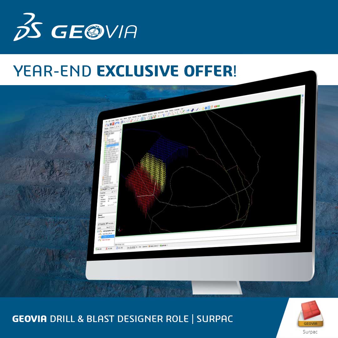 3dsGEOVIA's tweet image. 🎉 Wrapping up the year with something BIG!

🤩 Until December 31, level up your mine planning, design, and operations with exclusive offers on select GEOVIA #Surpac roles. Contact your sales rep. or email GEOVIA.info@3ds.com to grab this limited-time offer!