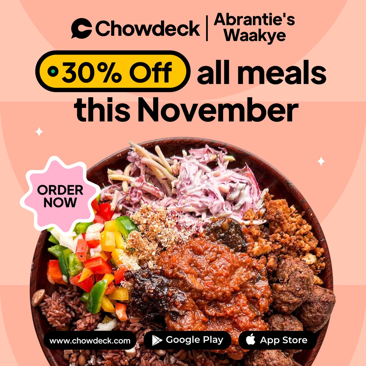 ChowdeckGH's tweet image. Two hot deals, one happy you. 🔥 
New discounts live now on Chowdeck. 

Don&apos;t sleep on this!
