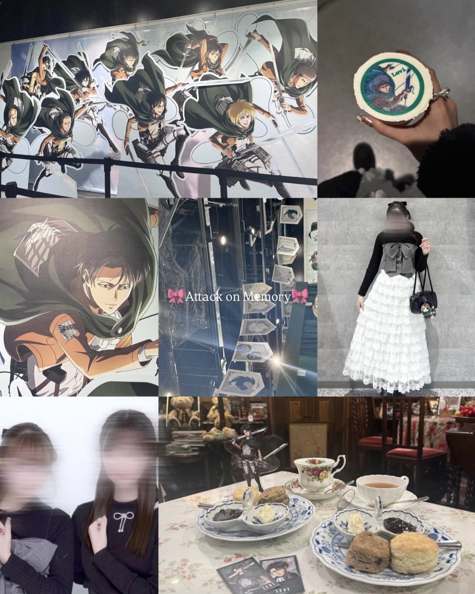 Levi___53's tweet photo. 進撃の巨人 Attack on Memory⚔️
～記憶への進撃～

✧• ─────────── •✧

めちゃくちゃ楽しかった🎵
クイズも、ガラガラもグッズも満足でした🤞🏻♡
やっぱりこの作品が大好きだな～。と💞
会っていただいた方もありがとうございます🤍 https://t.co/0XA6sVRzJ4