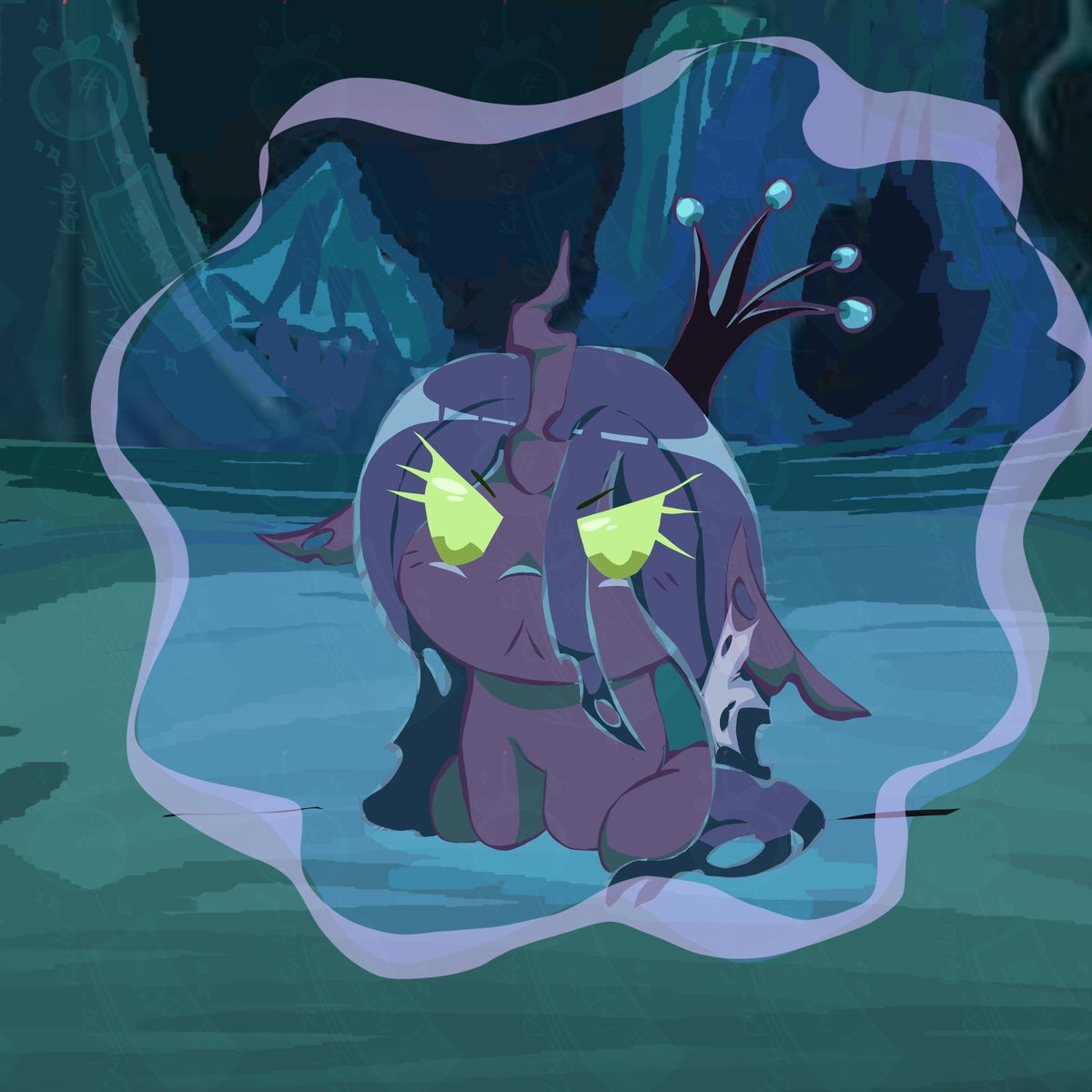 Kai_Do_Kaito's tweet image. I will get my revenge... 💢 #mlp #fanart #chrysalis