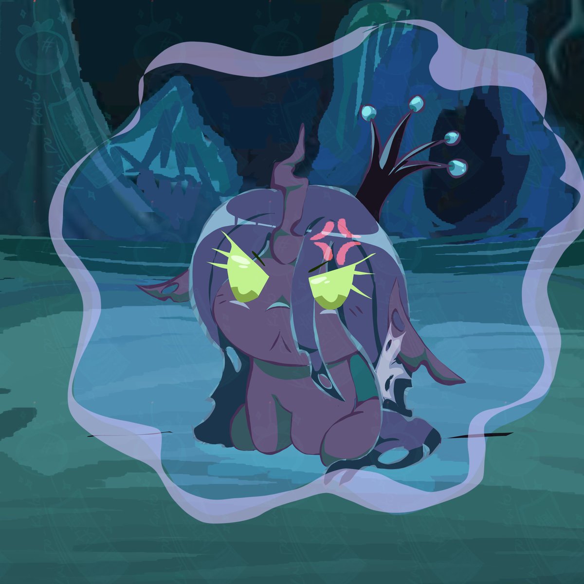 Kai_Do_Kaito's tweet image. I will get my revenge... 💢 #mlp #fanart #chrysalis