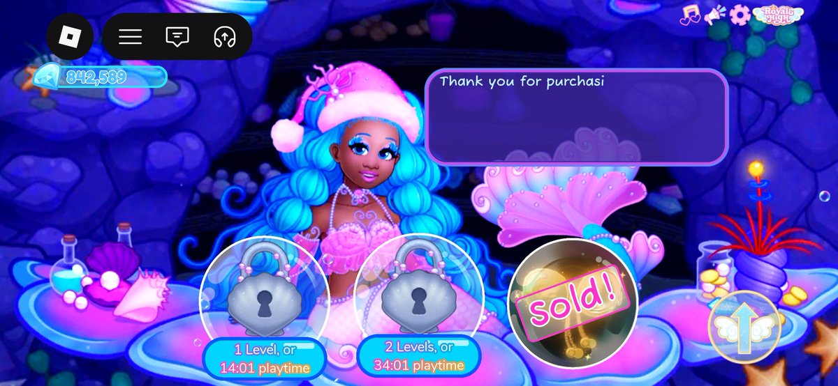 supersuspotato's tweet image. Finally winning in the mermaid shop