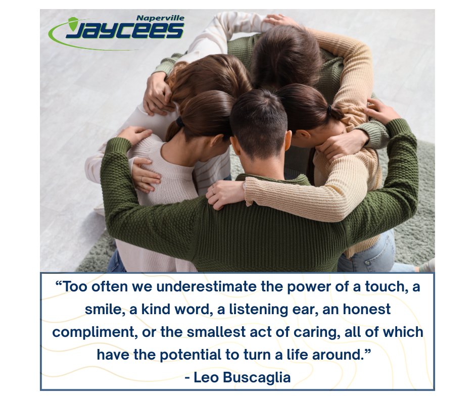 NapervilleJCs's tweet image. It's very easy to forget we are all humans, living some version of the same shared experience.  But please remember to be kind.
naperjaycees.org
#loveoneanother #cooltobekind #naperjaycees #LetsGrowTogether