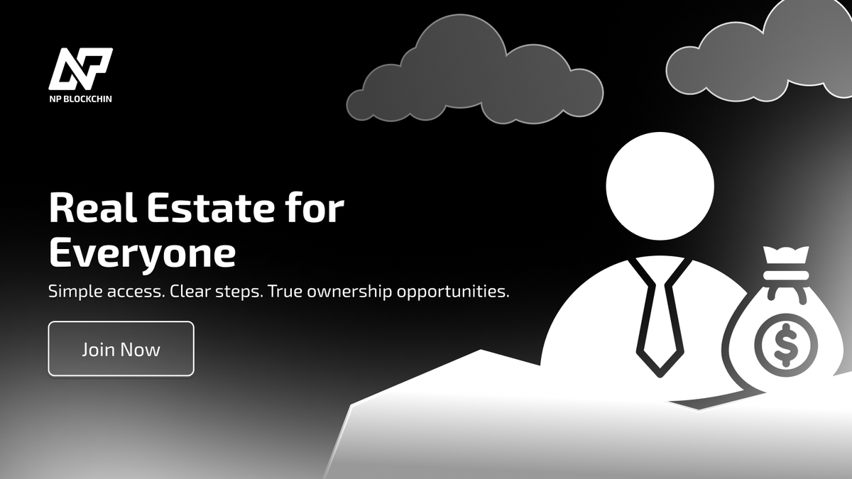 Real estate always felt too far for small #investors.
Big costs and slow processes kept most people out.

With NP Blockchain, that changes.
You can join #real_estate projects through a simple and transparent system. 🏙💡

No heavy #capital needed. No hidden steps.
Just clear
