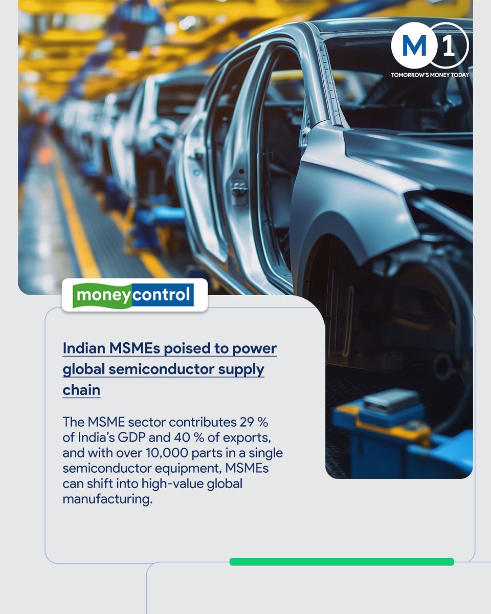 M1xchange's tweet image. This week’s #WeeklyWrap: govt push to curb delayed #MSME #payments, full-stack payment infra on the rise, and MSMEs entering the global chip chain. As India grows, #M1xchange drives liquidity, transparency &amp;amp; resilience behind the scenes.
bit.ly/48c3uHU
