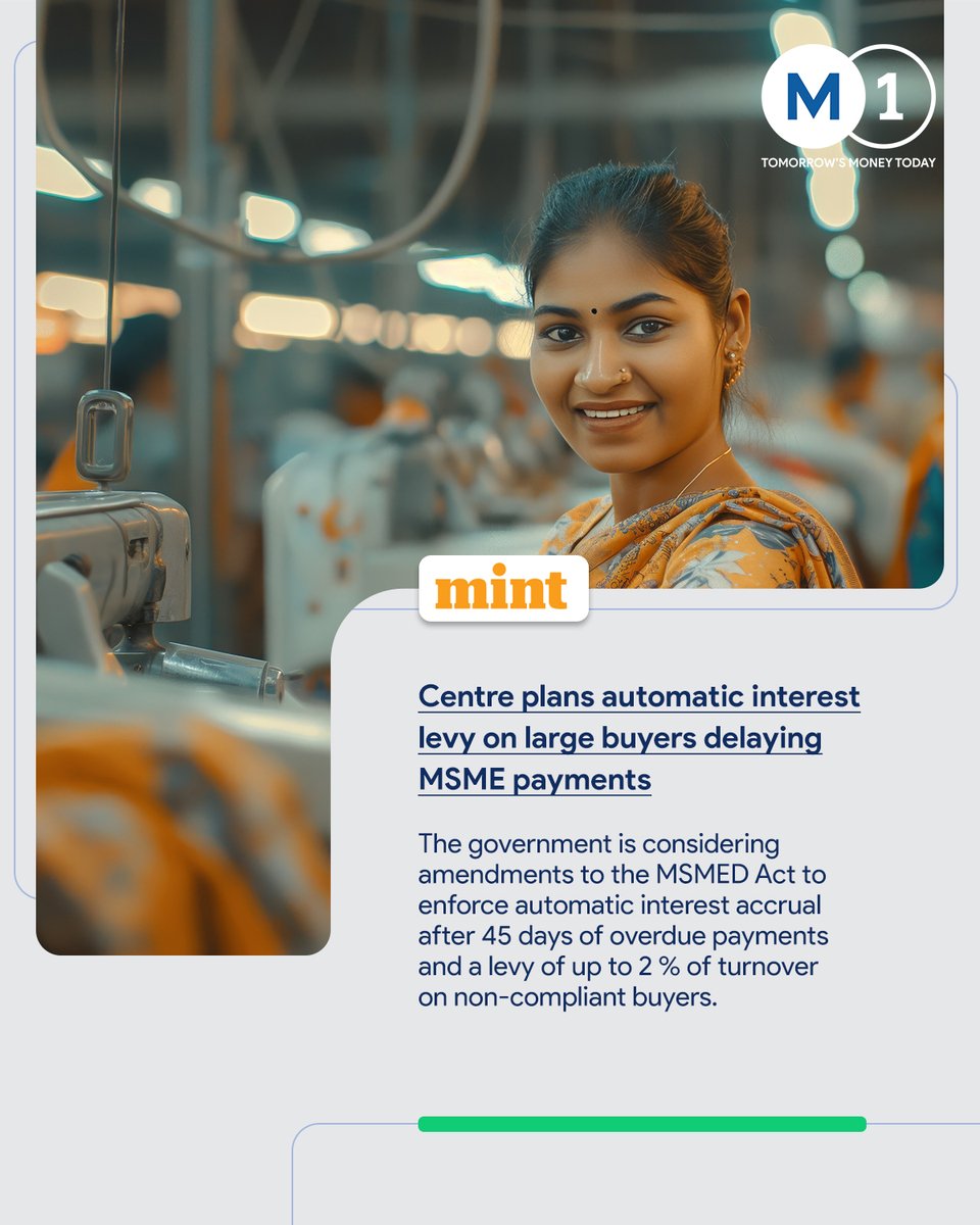 M1xchange's tweet image. This week’s #WeeklyWrap: govt push to curb delayed #MSME #payments, full-stack payment infra on the rise, and MSMEs entering the global chip chain. As India grows, #M1xchange drives liquidity, transparency &amp;amp; resilience behind the scenes.
bit.ly/48c3uHU