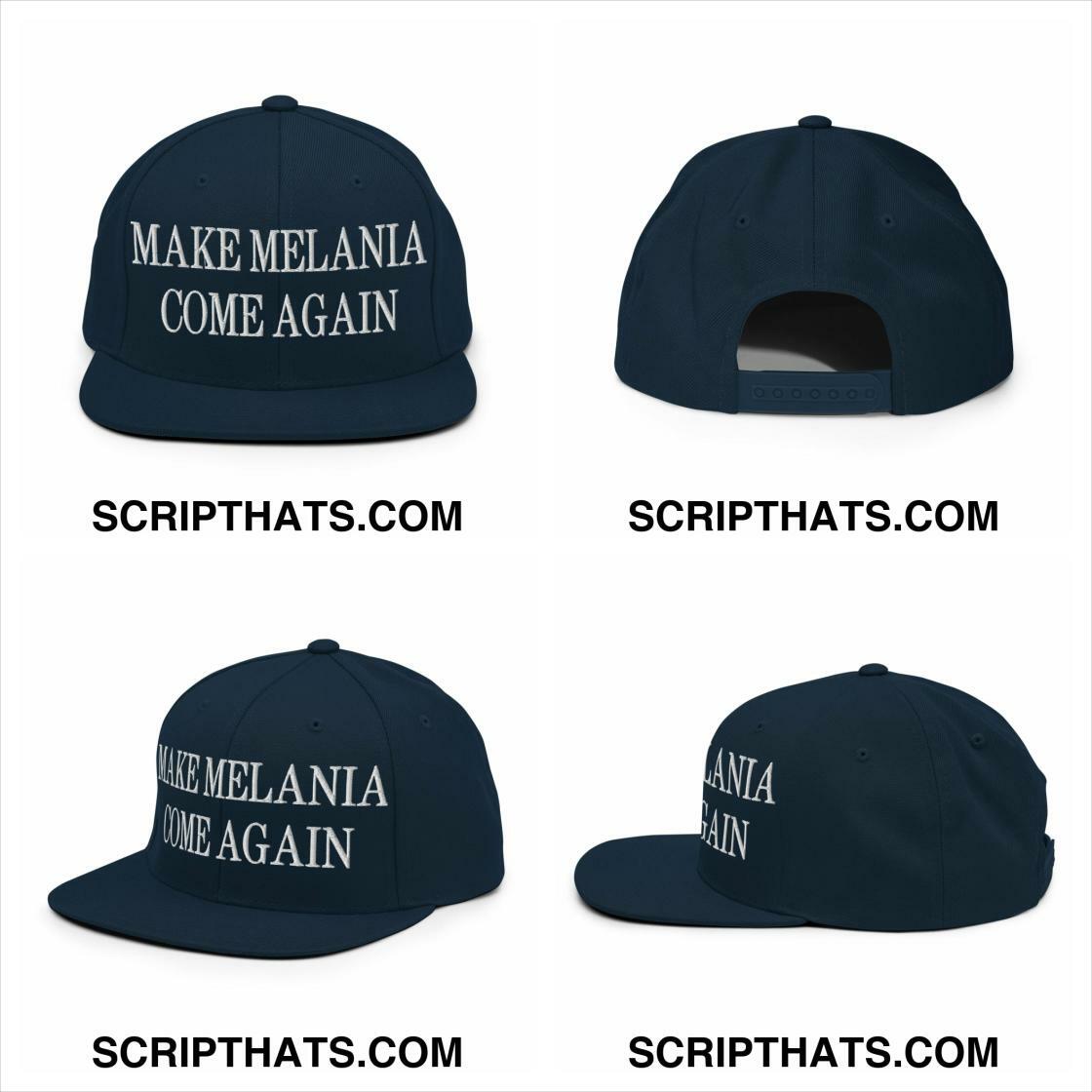 ScriptHats's tweet image. Elevate your style and make a statement with the Make Melania Come Again snapback hat. Embrace bold fashion today! #SnapbackStyle #FashionStatements

Shop Now scripthats.com/products/make-…