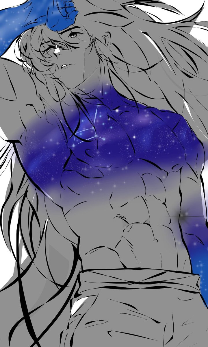 "Moonlight drowns out all but the brightest stars"✨

🎨<a href="/vantasbooty/">vanta's booty/Kat</a>
#AngelKingArt