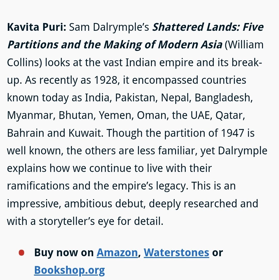 SamDalrymple123's tweet photo. Shattered Lands named one of the best history books of 2025 by the BBC History Mag!

https://t.co/kRmsAqu85s https://t.co/pXlEjnbnS8