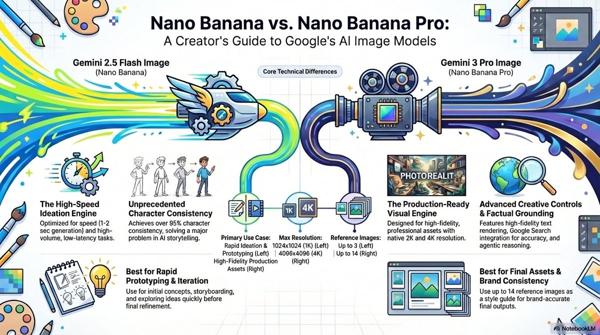 UnityEagle's tweet image. Nano Banana vs Nano Banana Pro
Created with @NotebookLM