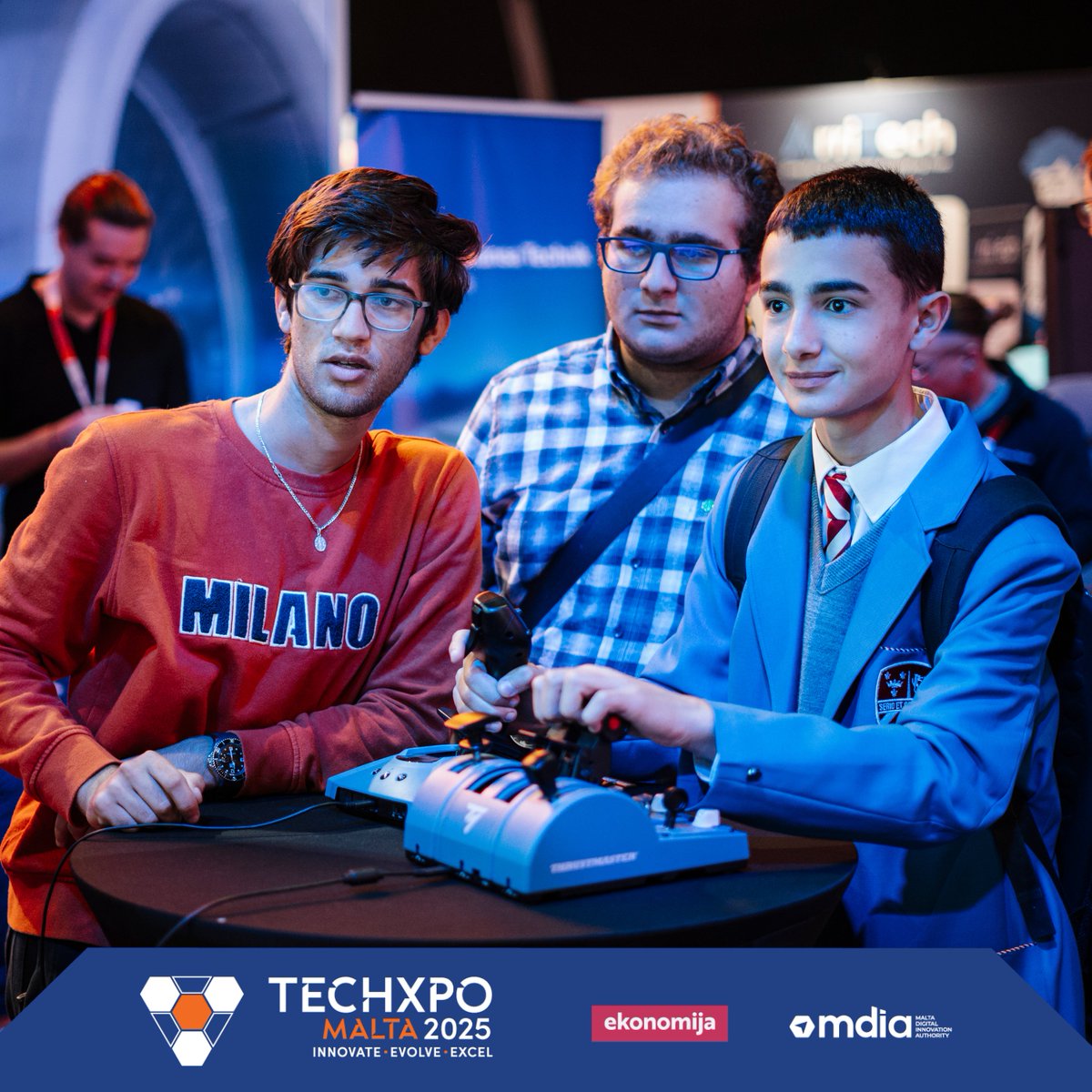techxpoeu's tweet image. From students getting hands-on with the latest innovations and exploring future careers, to seasoned professionals discovering new business opportunities and making strategic connections.

📅 20–22 November 2025 📍 MFCC
🌐 techxpo.eu/tickets

@Ekonomija_MT | @MDIAmalta