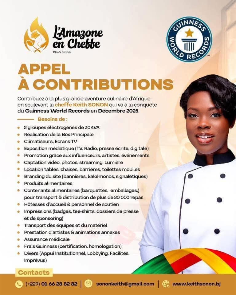 KuessiTogbe's tweet photo. Nos encouragements à l'endroit du compatriote agodjié KEITH SONON pour ce challenge qui s'annonce.

 De cœur avec vous 💕🤗
#guinnessrecord2025 https://t.co/0NnyV1cZ1T
