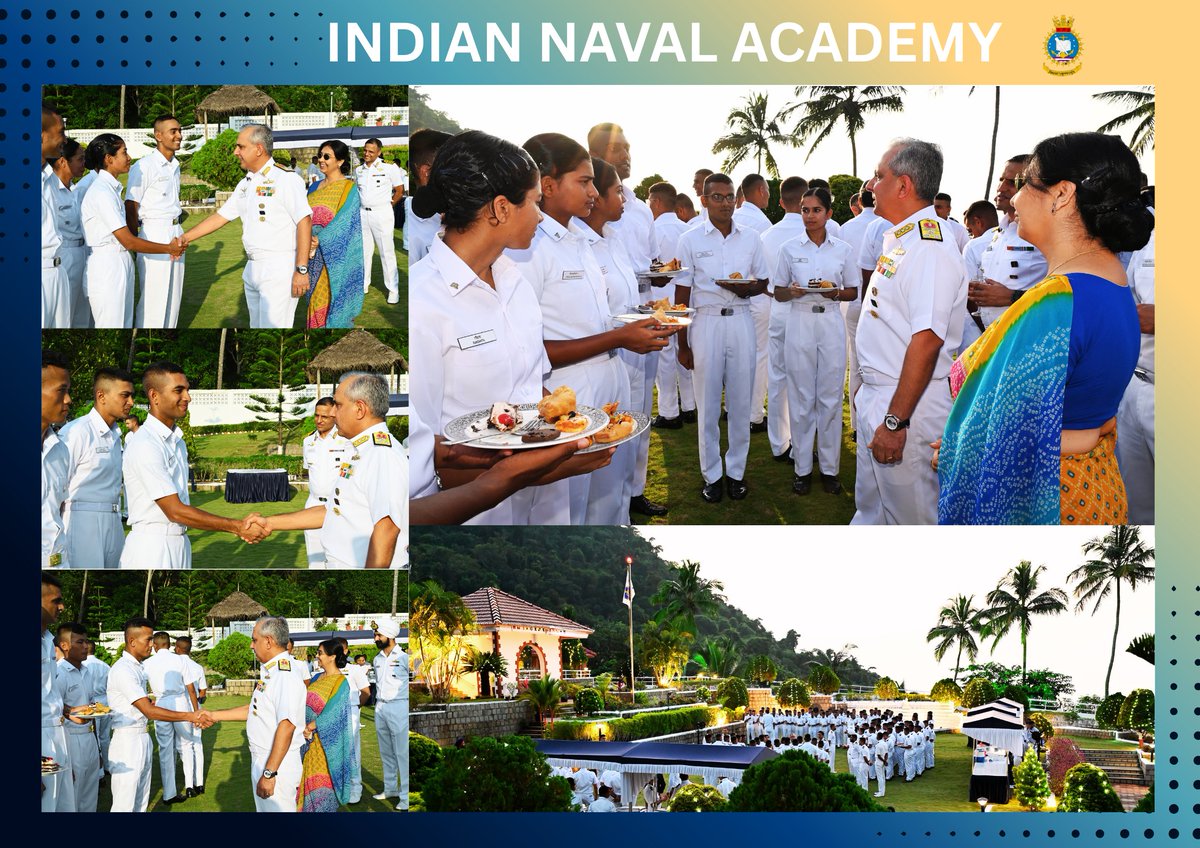 IN_NavalAcademy's tweet image. Where Traditions Inspire Tomorrow’s Leaders !
Trainees of the passing-out courses interacted with the #Commandant, INA at Ezhimala House, where they imbibed views on #leadership, #professional growth and life at sea. The gathering offered valuable insights, broadened their…