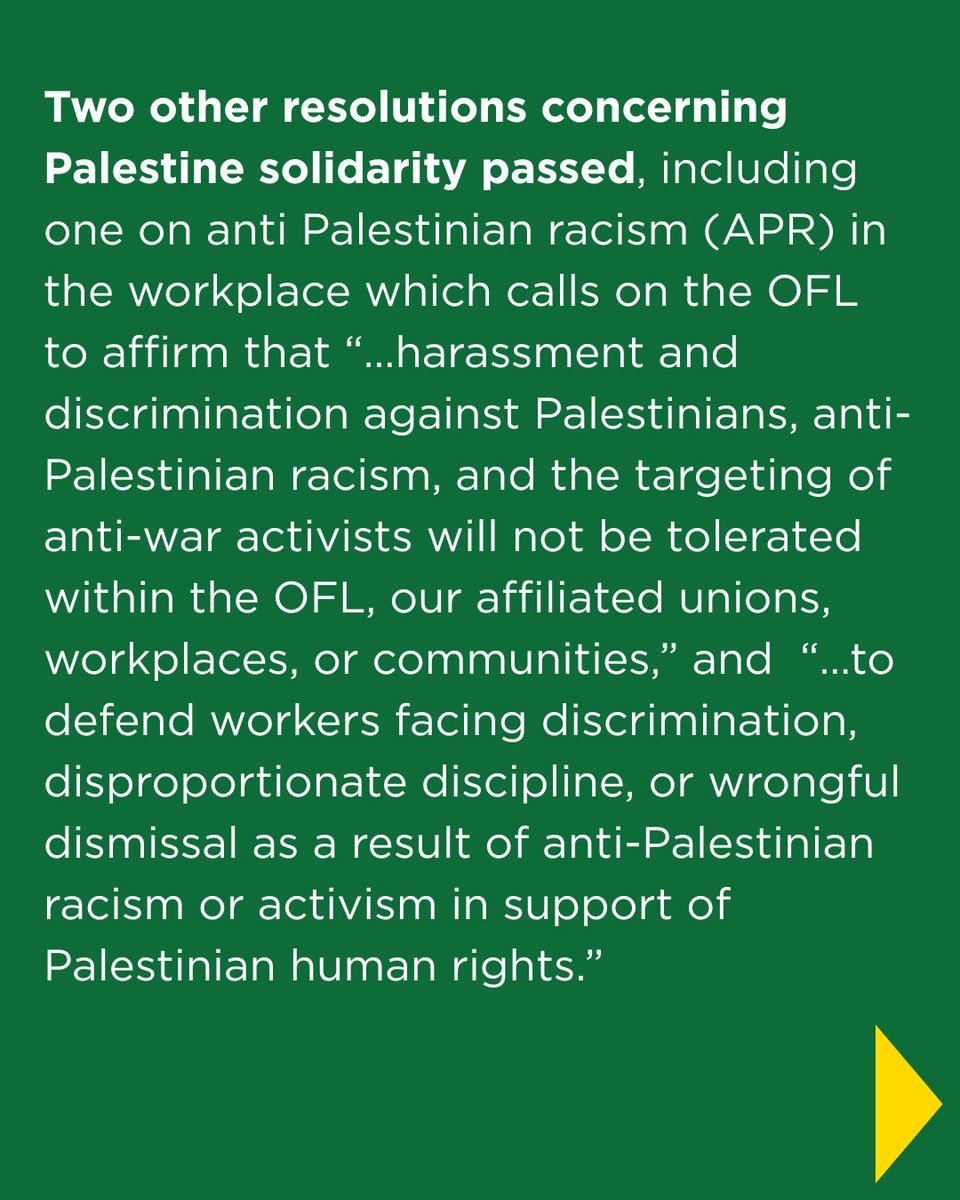 PalestineLabour's tweet image. VICTORY: Ontario Federation of Labour (OFL), Canada’s Largest Federation, Adopts a Hot Cargo Resolution. #canlab #Solidarity 🧵