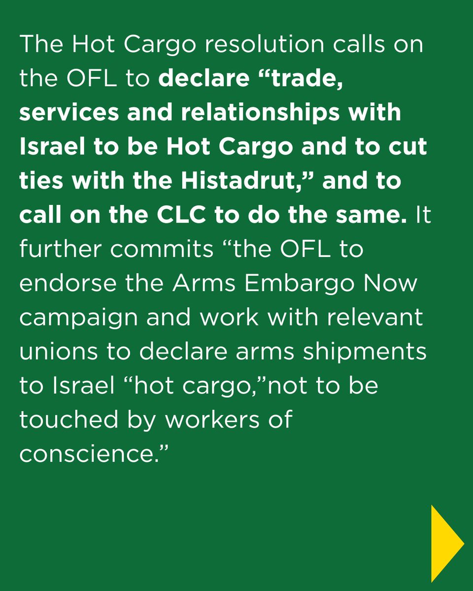 PalestineLabour's tweet image. VICTORY: Ontario Federation of Labour (OFL), Canada’s Largest Federation, Adopts a Hot Cargo Resolution. #canlab #Solidarity 🧵