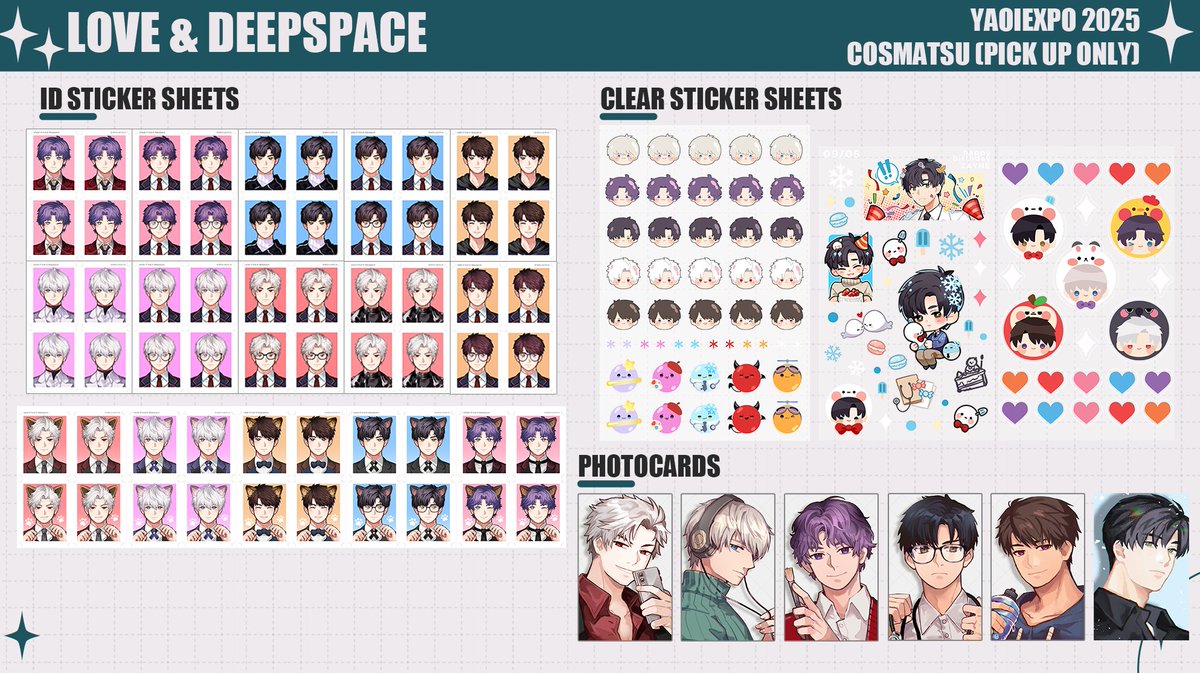 BRWLVS's tweet image. RTs appreciated! 💙
(1/2)
Mail Order, Cosmatsu and YX 2025 POs are now open
🔸 pick up only (for matsu), OTS (YX) and PH mail only

🔸teenwolf, atsv, love and deepspace, s-class, holostars, mouthwashing

don't have much stock left for most tho sorry;;
#CosplayMatsuri2025 #yx2025