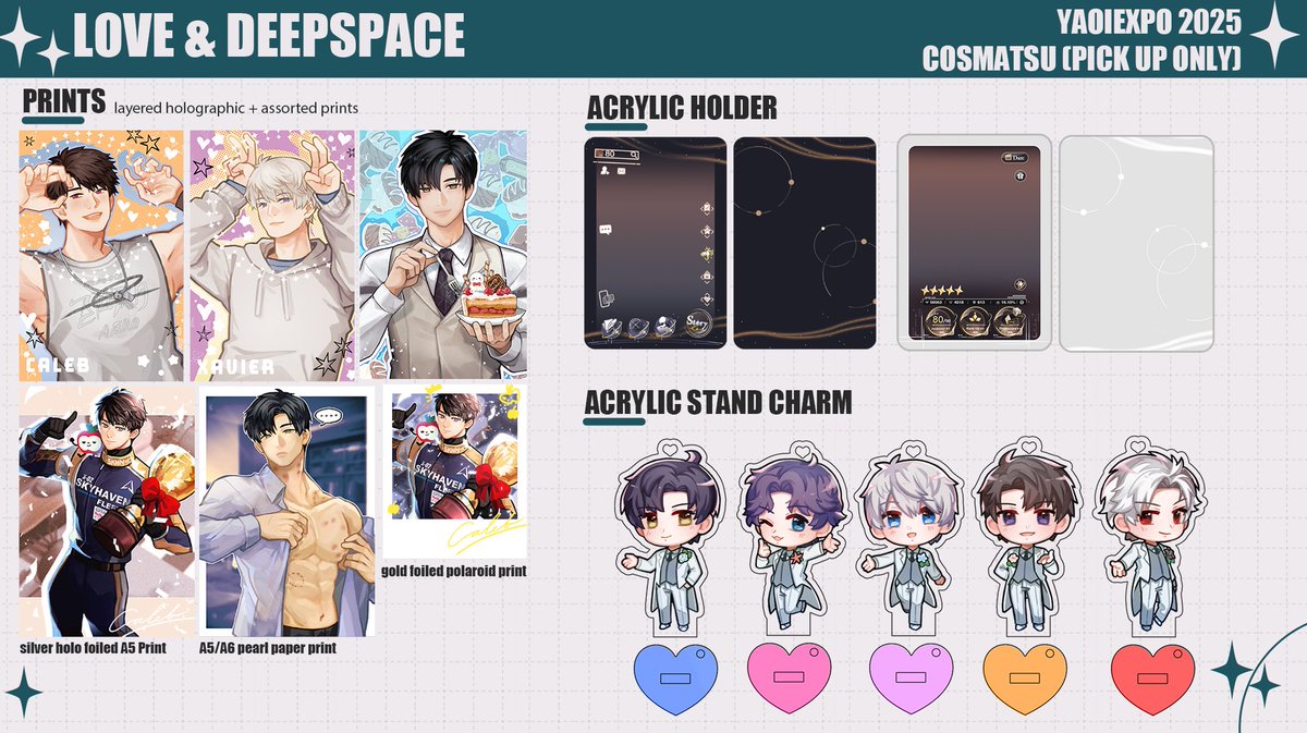 BRWLVS's tweet image. RTs appreciated! 💙
(1/2)
Mail Order, Cosmatsu and YX 2025 POs are now open
🔸 pick up only (for matsu), OTS (YX) and PH mail only

🔸teenwolf, atsv, love and deepspace, s-class, holostars, mouthwashing

don't have much stock left for most tho sorry;;
#CosplayMatsuri2025 #yx2025