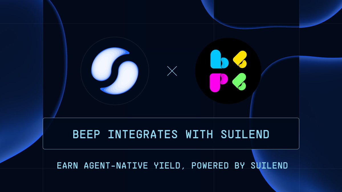 suilendprotocol's tweet photo. SUILEND × BEEP
Agent-native finance is now live on Sui.
@0xbeepit's autonomous financial agents automatically route your USDC into Suilend, optimizing yields 24/7.
Join BEEP and start earning today ⤵️ https://t.co/SexB2X0DJO