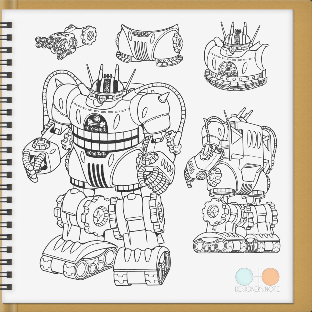 📒デザイナーズノート
コスモタイガーⅡプラス 8
アナライズアーマー装着
アナライザーのような装甲パーツ。
腕部にリョウテガミサイル、脚部にステテコガミサイル、腹部にハラマキガミサイルを装備。