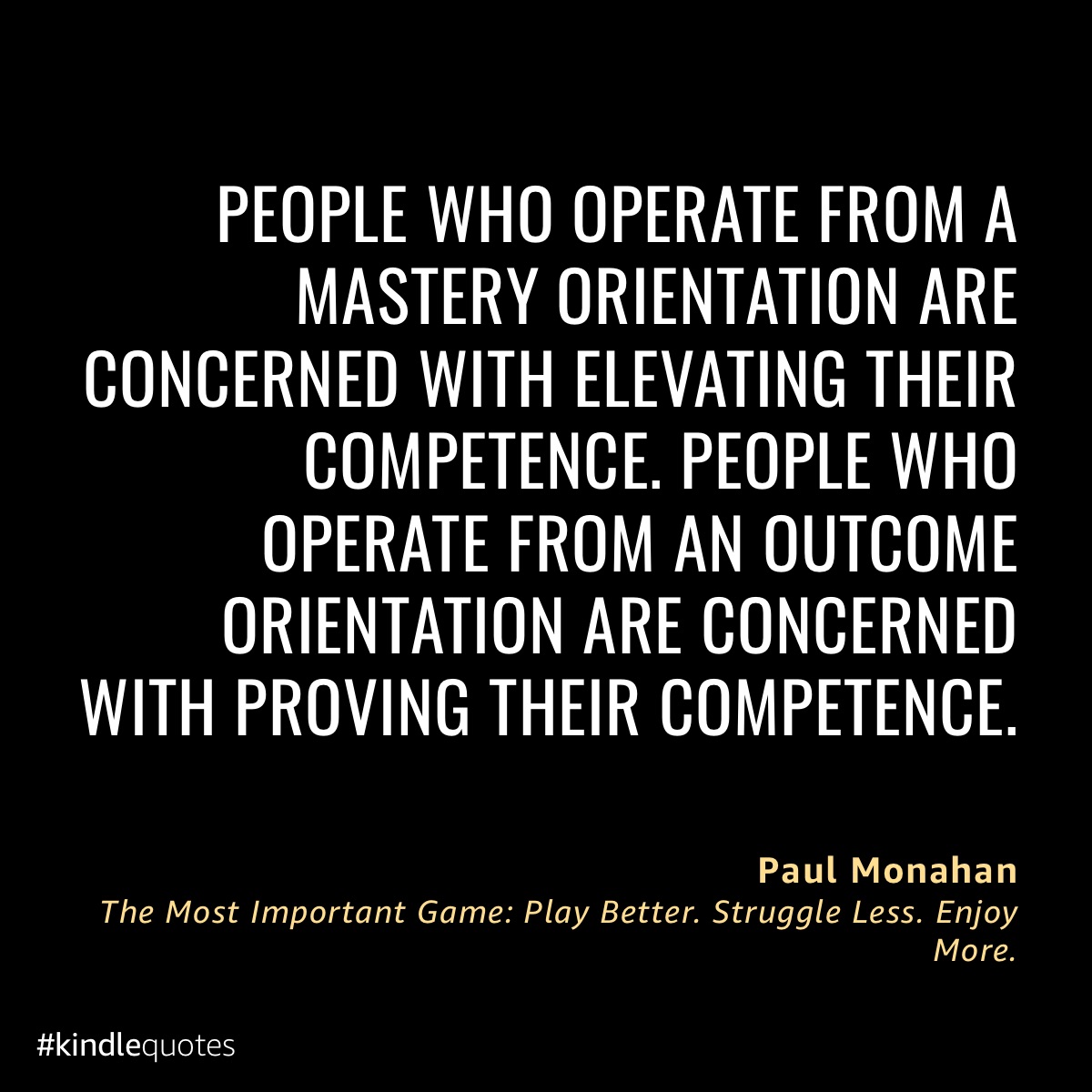 The key to playing up to your potential: overcoming your internal threat response system (The Ego) that has you caring too much about how others will judge you. You do that by operating from the perspective of a learner on a journey, not a "prover"...