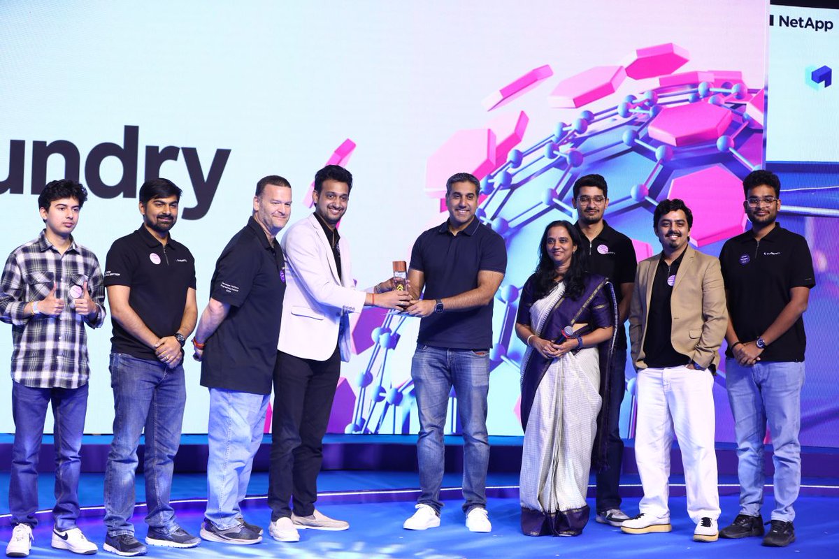 LifeAtNetApp's tweet image. Five AI startups graduated at #NetAppExcellerator Demo Day 🎓 — showcasing India’s deep-tech talent.
At @NetApp, we thrive on the same curiosity &amp;amp; innovation. Ready to make an impact? 💡
Explore careers: bit.ly/4lAZt4P

#LifeAtNetApp #NetApp #Careers #WhyNetApp